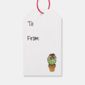 "Christmas Cactus" Cadeau Labels Cadeaulabel (Achterkant)