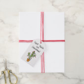 "Christmas Cactus" Cadeau Labels Cadeaulabel (Met Touw)