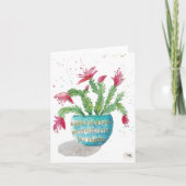 Christmas cactus kaart (Voorkant)