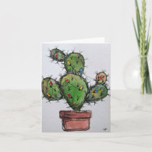 Christmas Cactus Wenskaart
