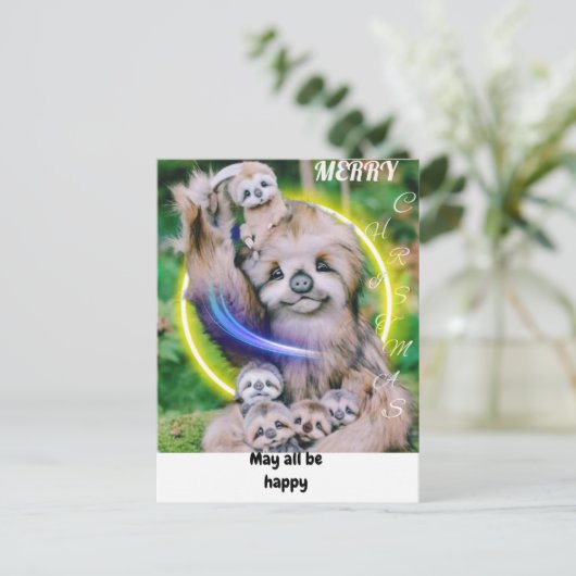 CHRISTMAS CAD BRIEFKAART (Staand voorkant)