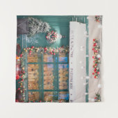 Christmas cafe bakery exterior with Christmas deco Wandkleed (Voorkant (horizontaal))