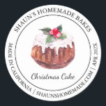 Christmas Cake Baking Modern label<br><div class="desc">Speciaal voor jou!</div>