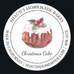 Christmas Cake Baking Modern label<br><div class="desc">Speciaal voor jou!</div>