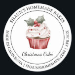 Christmas Cake Baking Modern label<br><div class="desc">Speciaal voor jou!</div>