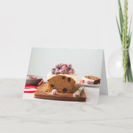 Christmas cake blank greeting card feestdagen kaart