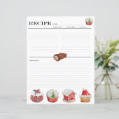 Christmas Cake Recept Boek Multomap Kaarten (Staand voorkant)