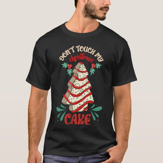 Christmas Cake retro T-shirt (Voorkant)
