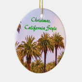 CHRISTMAS CALIFORNIA STIJL-versiering Keramisch Ornament (Rechts)