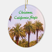 CHRISTMAS CALIFORNIA STIJL-versiering Keramisch Ornament (Links)