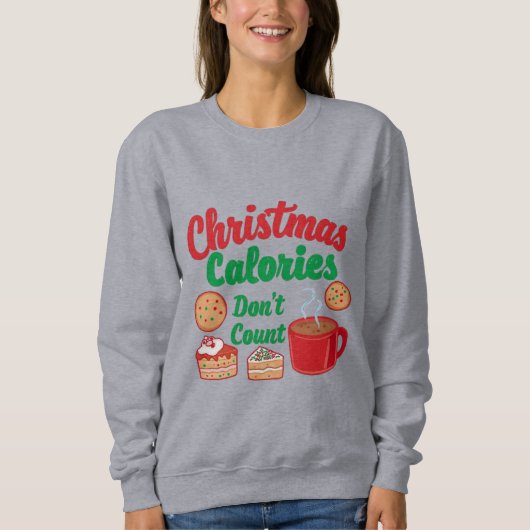 Christmas Calories Don’t Count Christmas Trui (Voorkant)