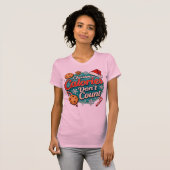 Christmas Calories Don’t Count Funny Santa Claus  T-shirt (Voorkant volledig)