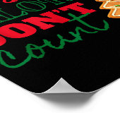 Christmas Calories Don't Count Funny Holiday  Poster (Hoek)