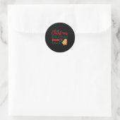 Christmas Calories Don't Count Funny Holiday  Ronde Sticker (Tas)