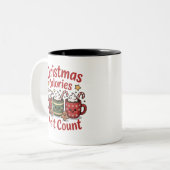 christmas calories dont count  tweekleurige koffiemok (Voorkant links)