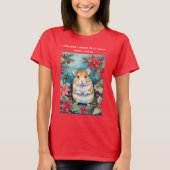 Christmas Calories Funny Chubby Holiday Mouse T-shirt (Voorkant)