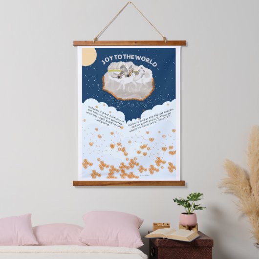 Christmas Camel Gift Caravan Hangend Wandkleed (Slaapkamer)