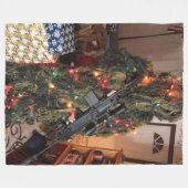 CHRISTMAS CAMO FLEECE DEKEN (Voorkant (Horizontaal))