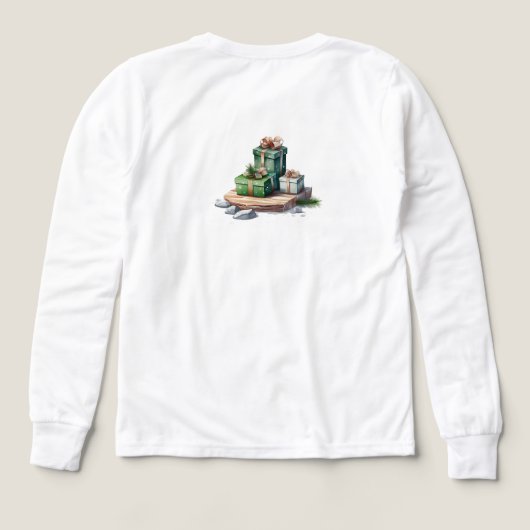 Christmas Camping Girls Long Sleeve (Achterkant)