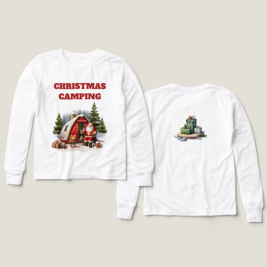 Christmas Camping Girls Long Sleeve (Voorkant /achterkant)