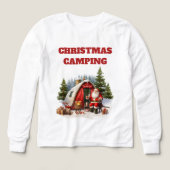 Christmas Camping Girls Long Sleeve (Voorkant)