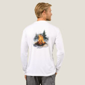 Christmas Camping Tri-Blend Long Sleeve Tee  Shirt (Achterkant)