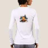 Christmas Camping Tri-Blend Long Sleeve Tee – Shirt (Achterkant)