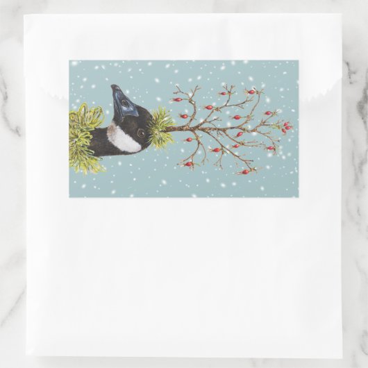 Christmas Canada ganzen stickers (Tas)