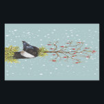 Christmas Canada ganzen stickers<br><div class="desc">Canada gans met rozen heupen</div>