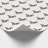 Christmas Canadian Geese Wrapping Paper Cadeaupapier (Hoek)