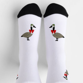 Christmas Canadian Goose Crew Socks Sokken
