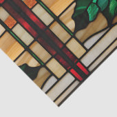 Christmas Candle Faux Glas in lood voor Decoupage Tissuepapier (Detail)