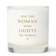Christmas Candle for Mom – “Light of My World” 
