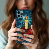 Christmas Candle Glas in lood Design Case-Mate iPhone Case