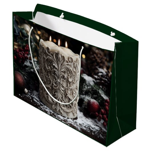 Christmas Candle Groot Cadeauzakje (Achterkant Gekanteld)