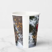 Christmas Candle Lantern Papieren Bekers (Links)