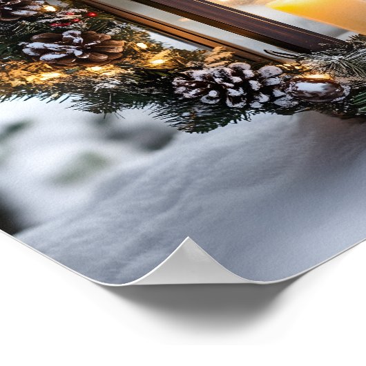 Christmas Candle Lantern Poster (Hoek)