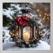 Christmas Candle Lantern Poster (Voorkant)
