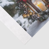 Christmas Candle Lantern Tissuepapier (Detail)