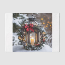 Christmas Candle Lantern Tissuepapier