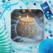 Christmas Candle Papieren Bordje (Feest)