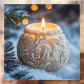 Christmas Candle Raamsticker (Vel 2)