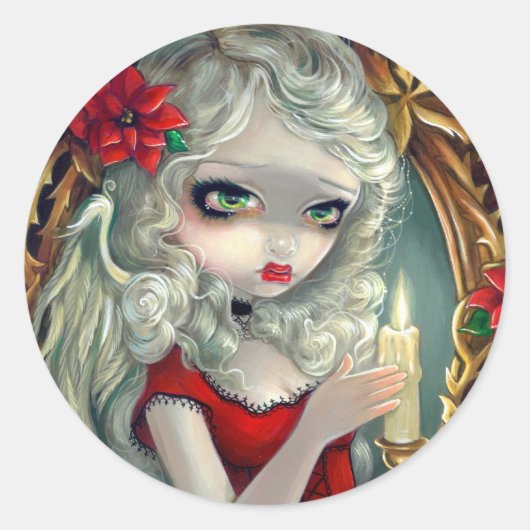 "Christmas Candle" Sticker (Voorkant)