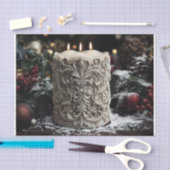 Christmas Candle Tissuepapier (Craft)