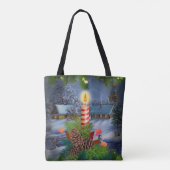 Christmas candle tote bag (Achterkant)
