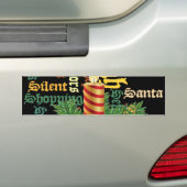 Christmas Candle Word Art Collectie Bumpersticker (Op auto)