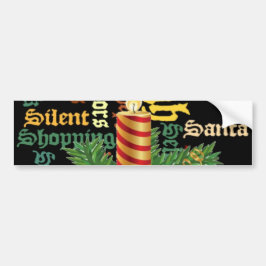 Christmas Candle Word Art Collectie Bumpersticker