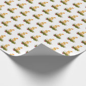 Christmas Candle wrapping paper Cadeaupapier (Hoek)