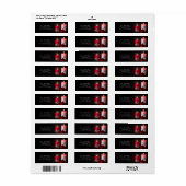 Christmas Candlelights Ornamenten Retouradres Etiket (Full Sheet)