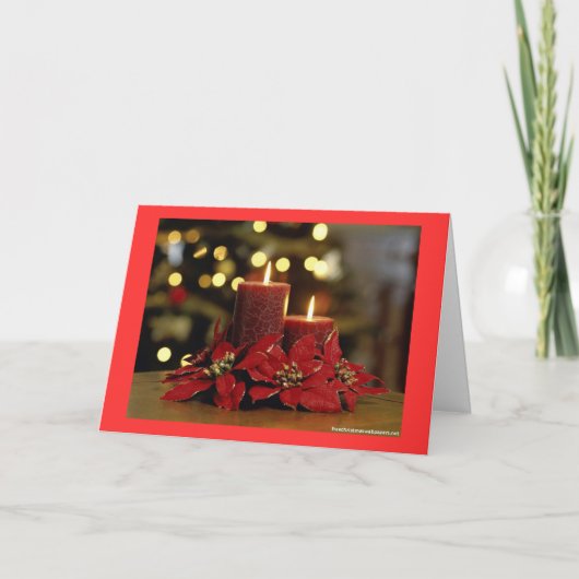 Christmas Candles Christmas Kaart (Voorkant)